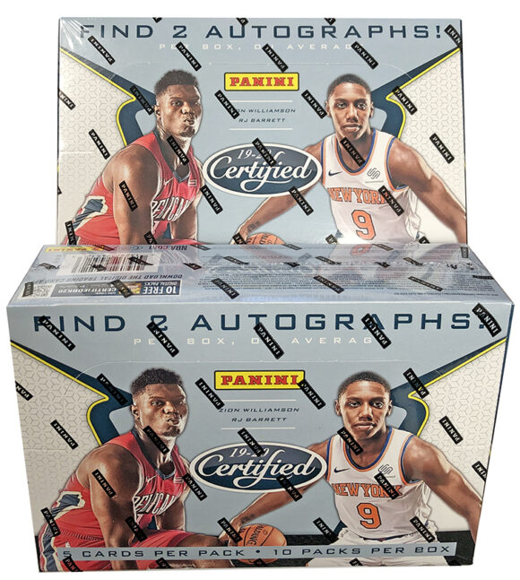 2019/20 Panini Certified Basketball Hobby Box.